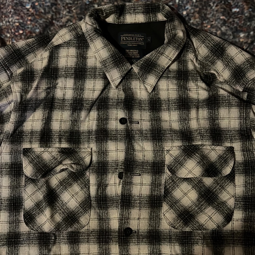 Pendleton- Grey Long Sleeve Flannel